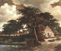 Hobbema, Meyndert - Landscape with a Hut